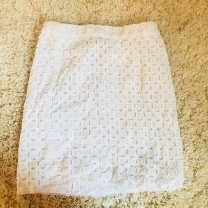 J. Crew White Skirt